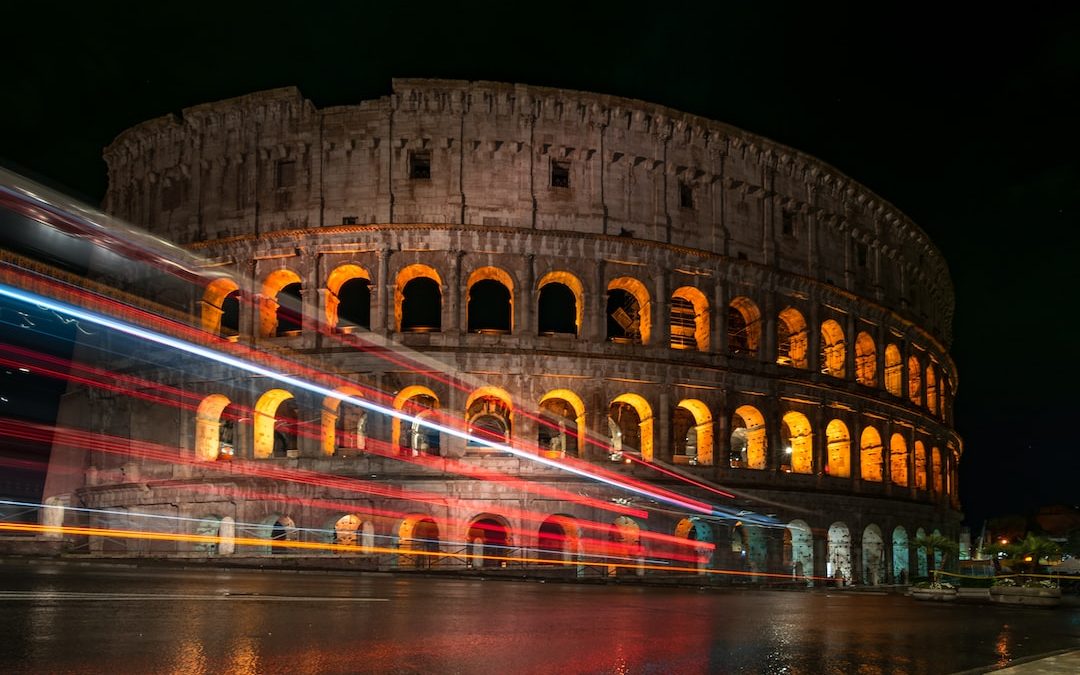 time lapse photography of dome building during nighttime