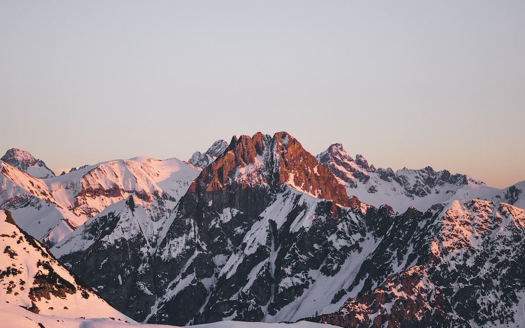 view of snow capped mountain