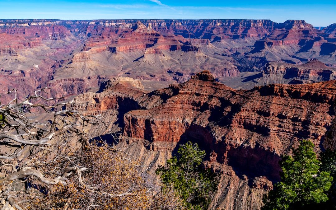 top view of red canyon