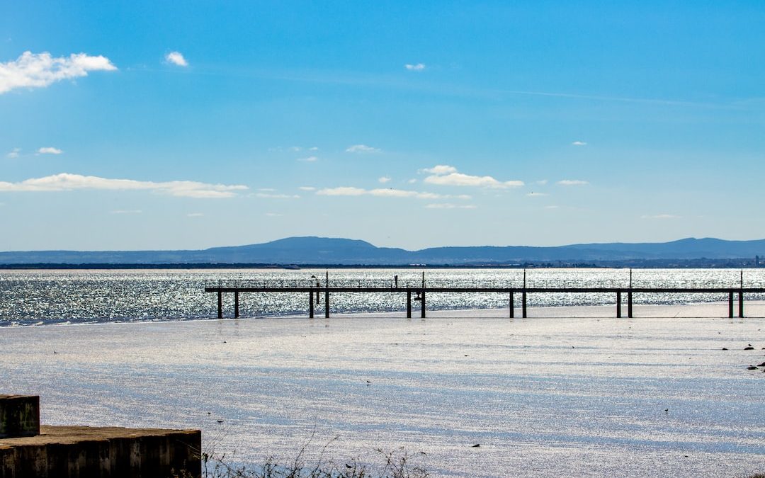 a bridge over water