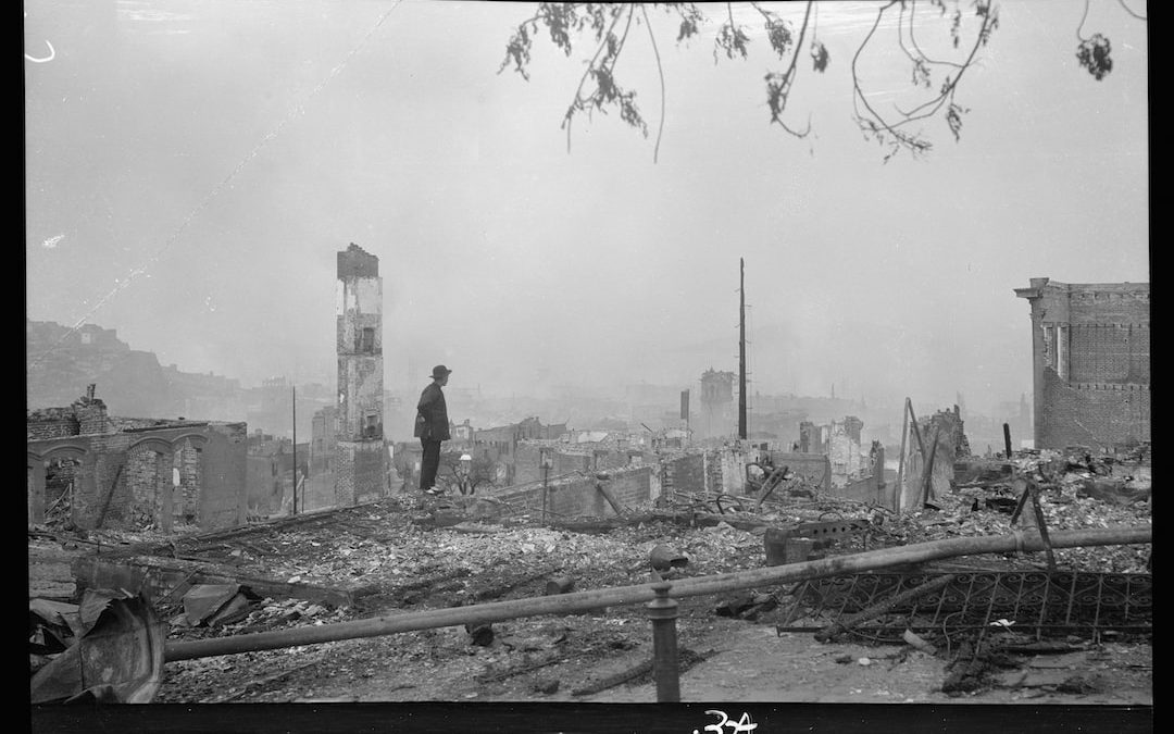 On the ruins (April 1906), Chinatown, San Francisco.