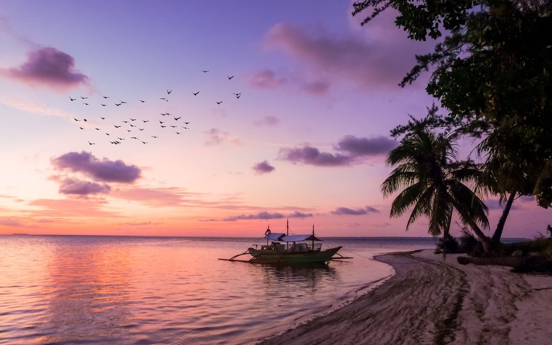 boat on seashore