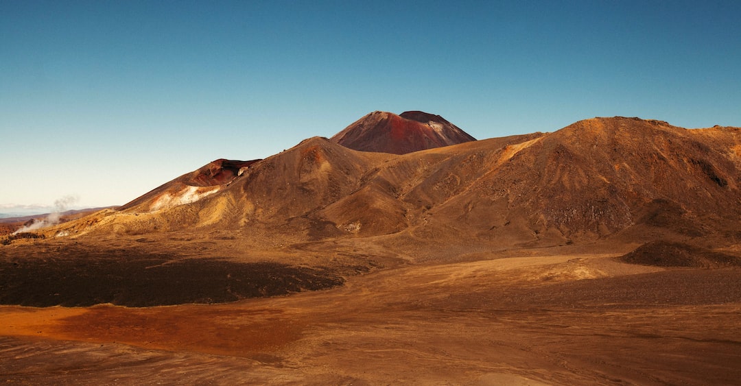 desert mountain under clear blue sky