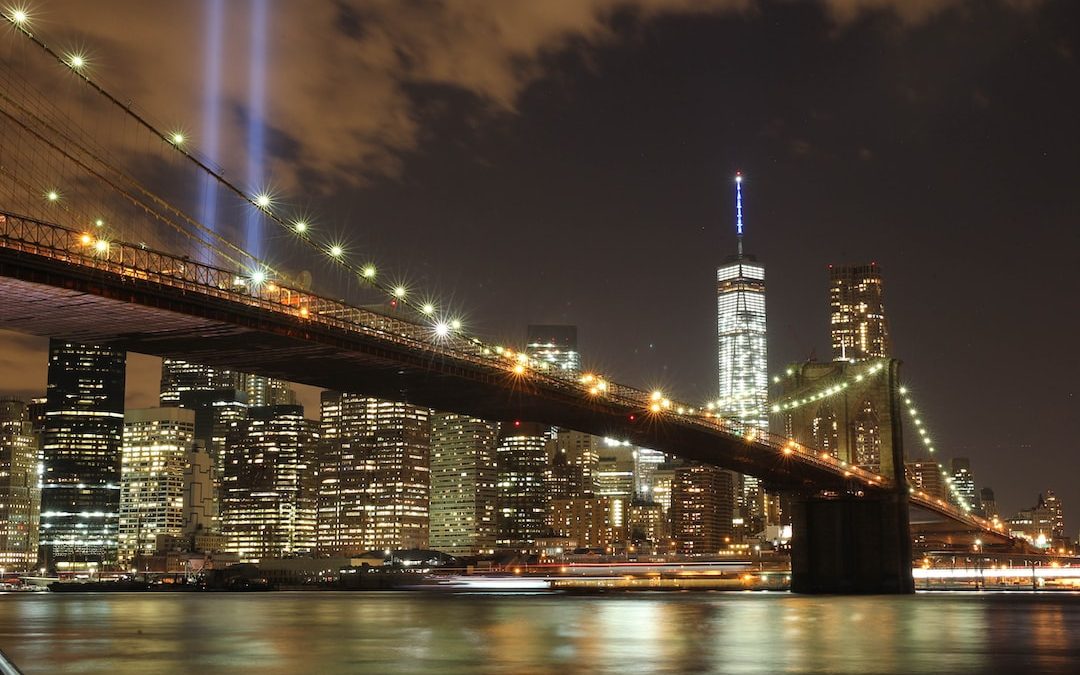 bridge with lights photography