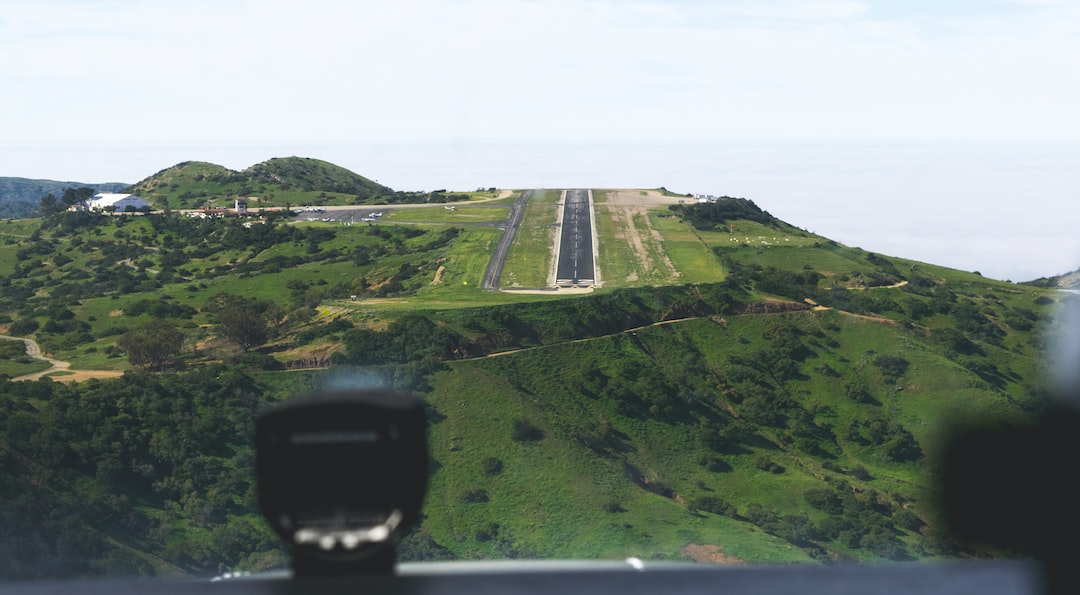 aerial photography of runway at daytime