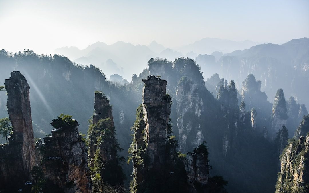 gray rock formations