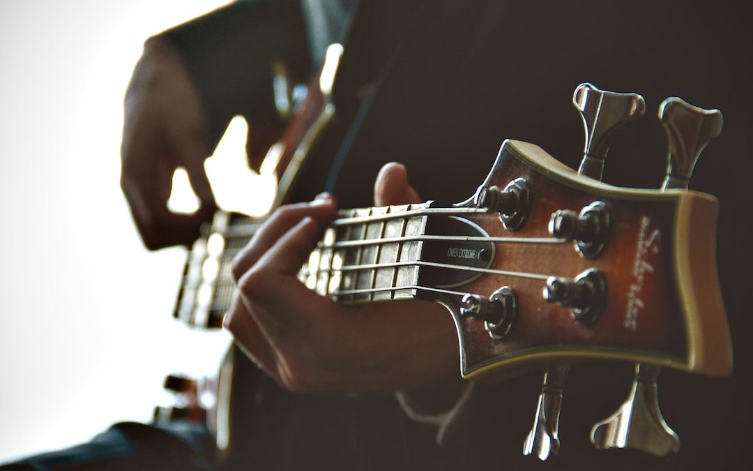 person playing guitar