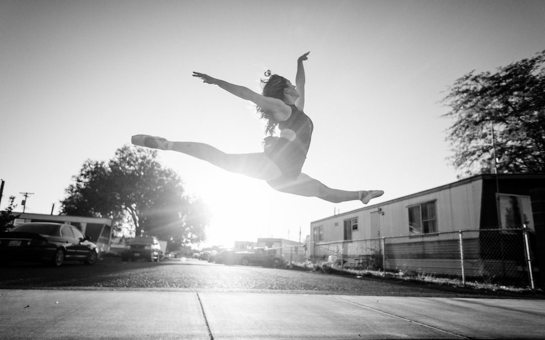 woman jumped photography