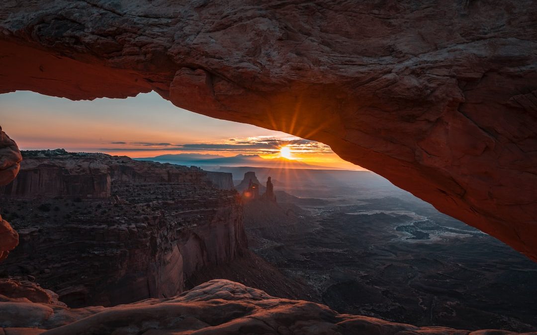 brown rock formation