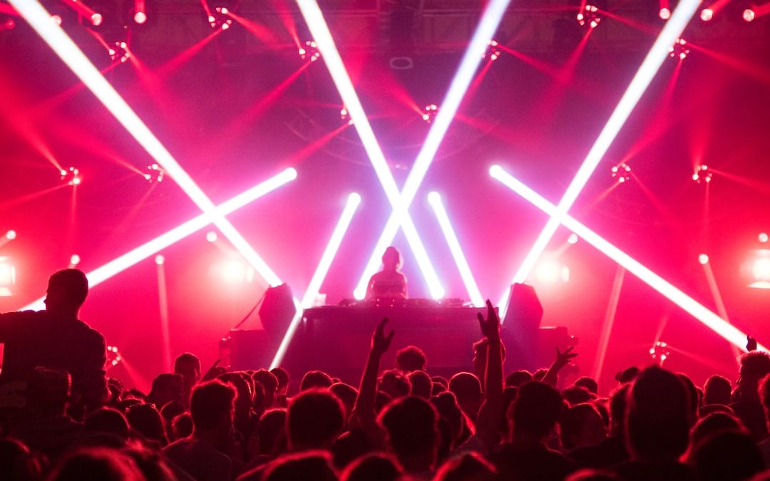 group of people enjoying concert