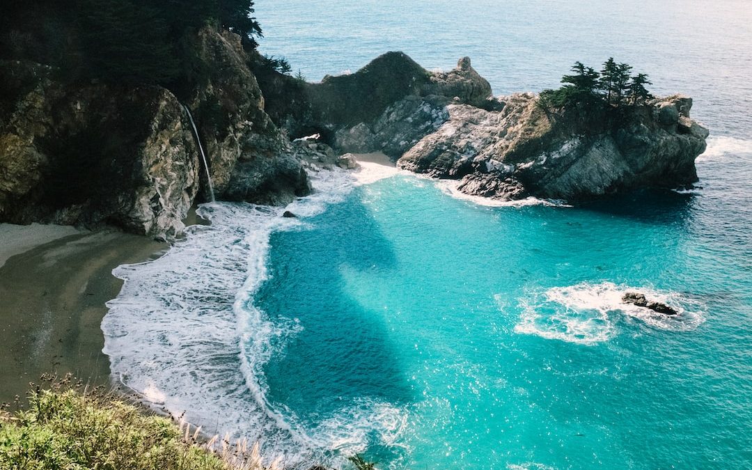 aerial photography of beach at daytime