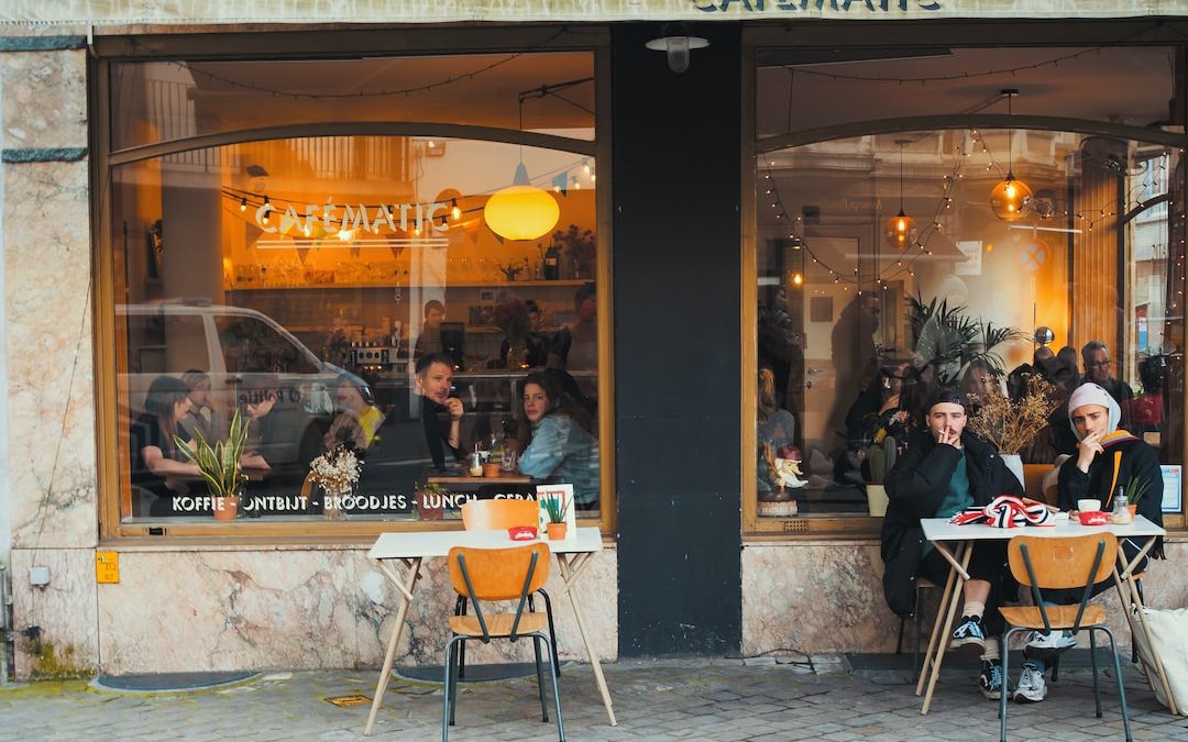 people sitting inside cafe