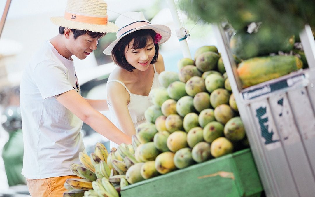 woman picking fruits