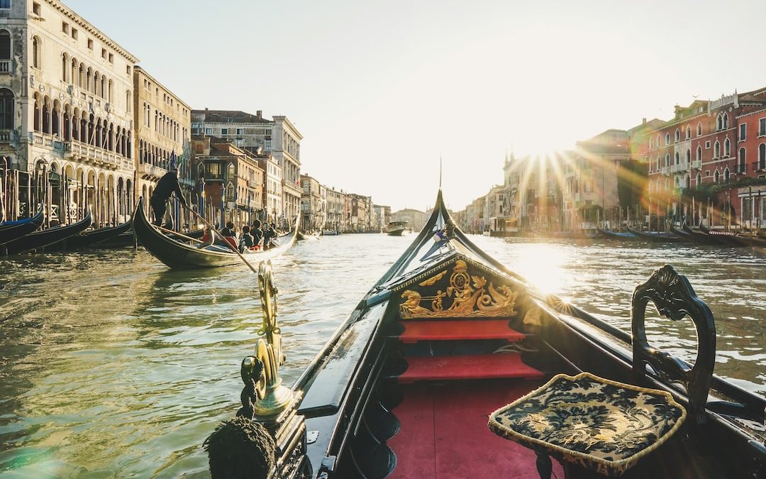 black boat on water