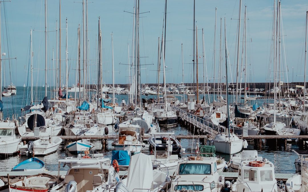 a lot of boats that are in the water