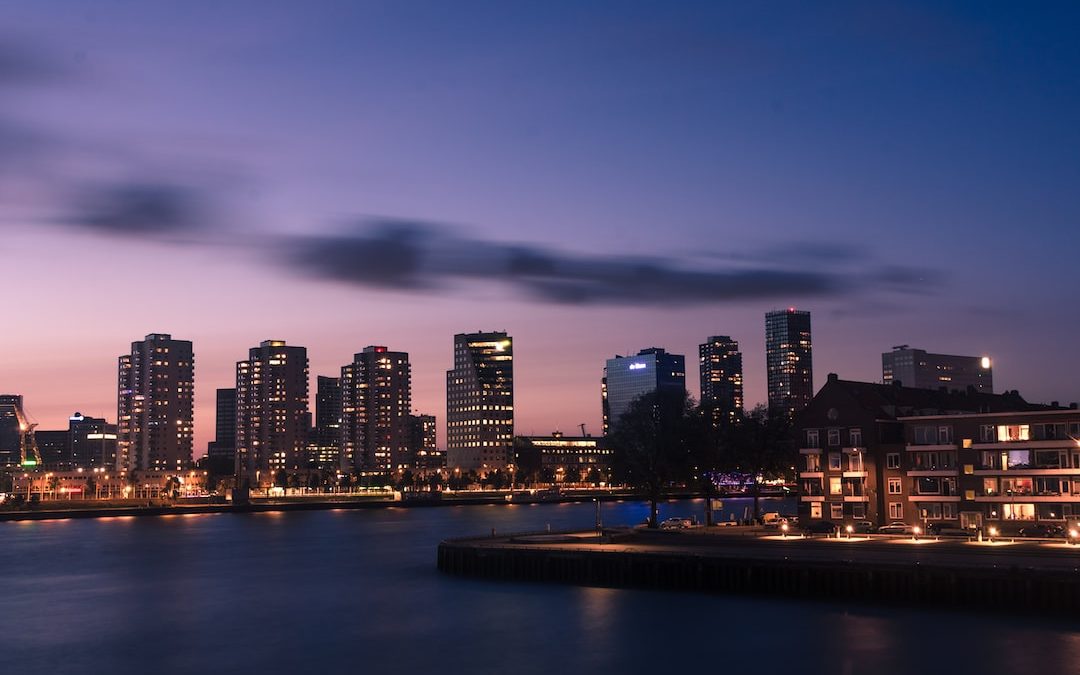 body of water near high-rise buildings