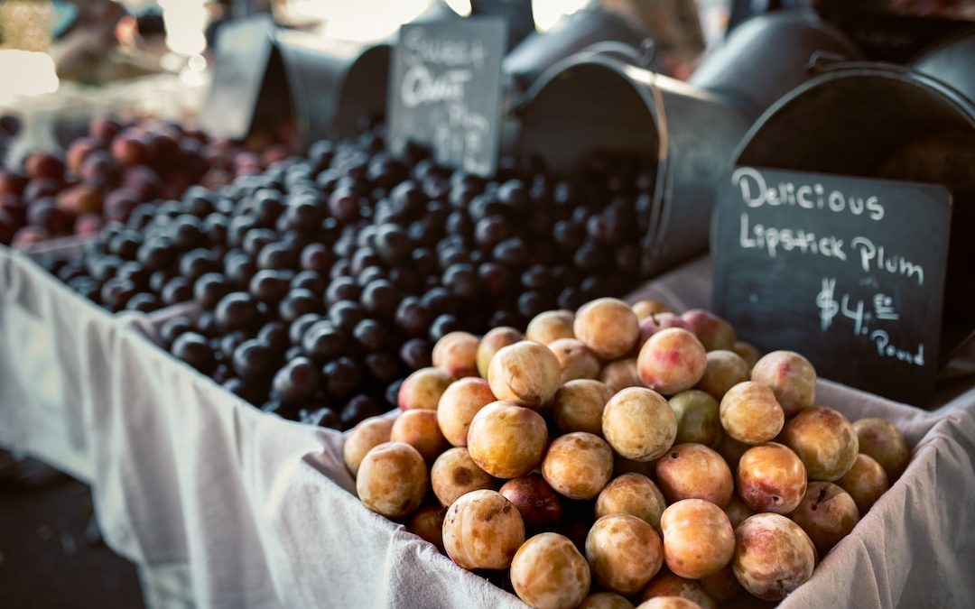 a basket of potatoes