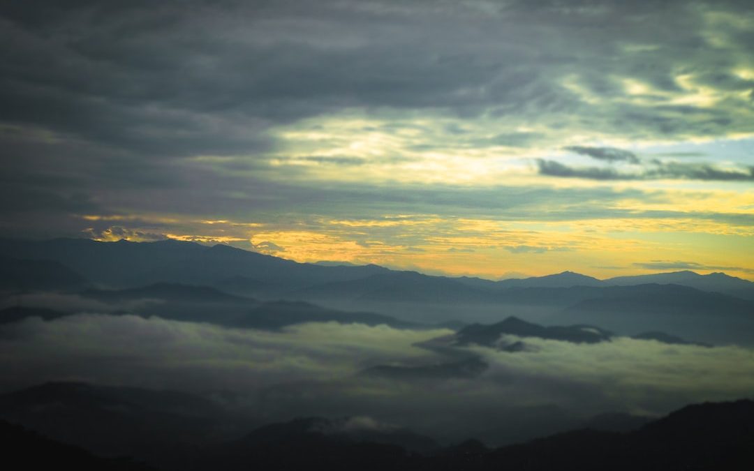 a view of the clouds and the sky