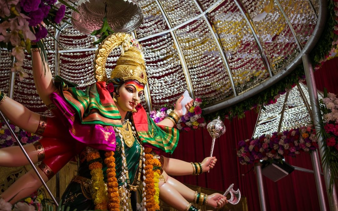 woman in yellow and red traditional dress