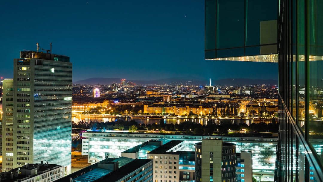 aerial photography of an urban city skyline during nighttime