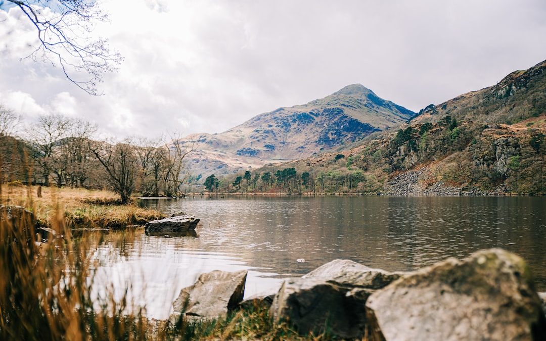 a large body of water surrounded by mountains