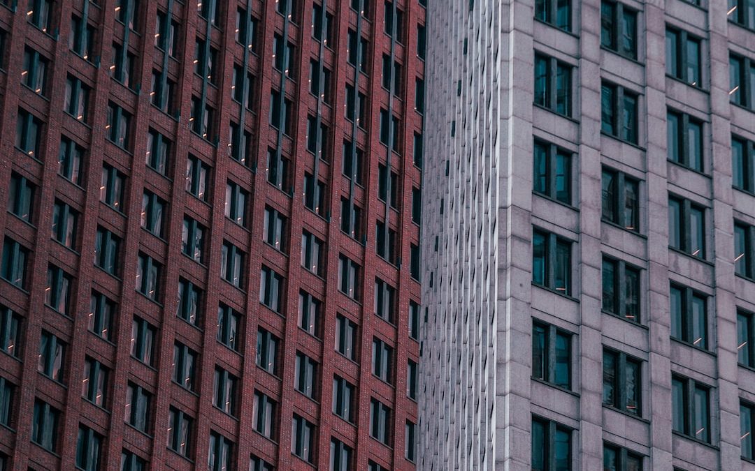 photo of white and red concrete building