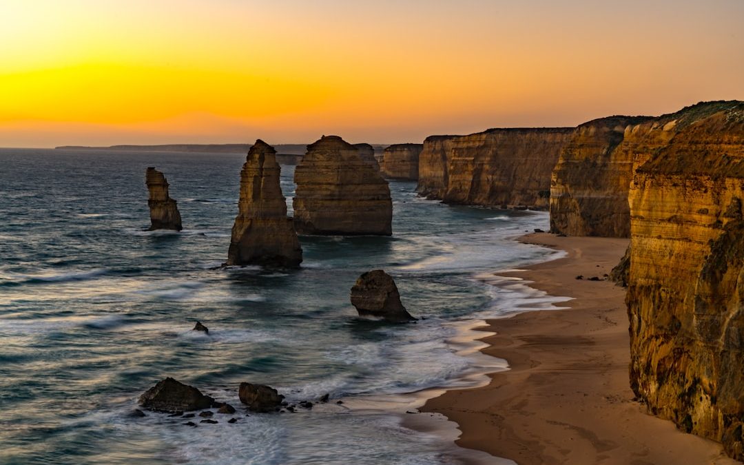 rock formations in ocean