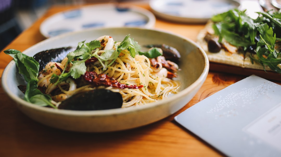 pasta with sauce on plate