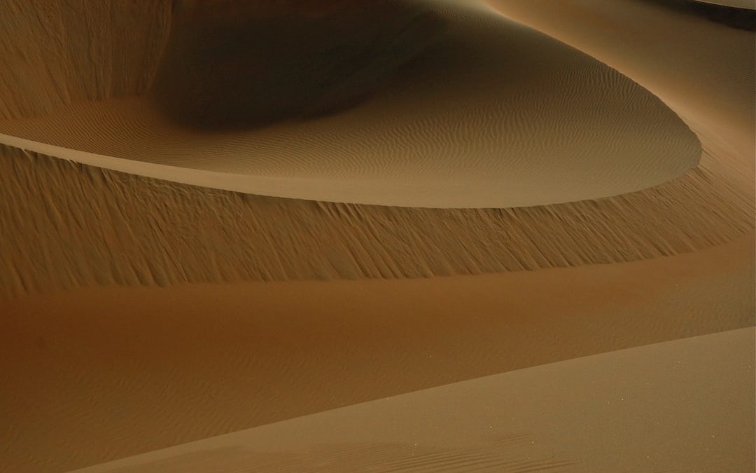 landscape photography of sand