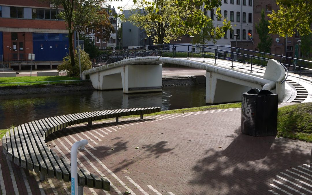 a bridge over a river