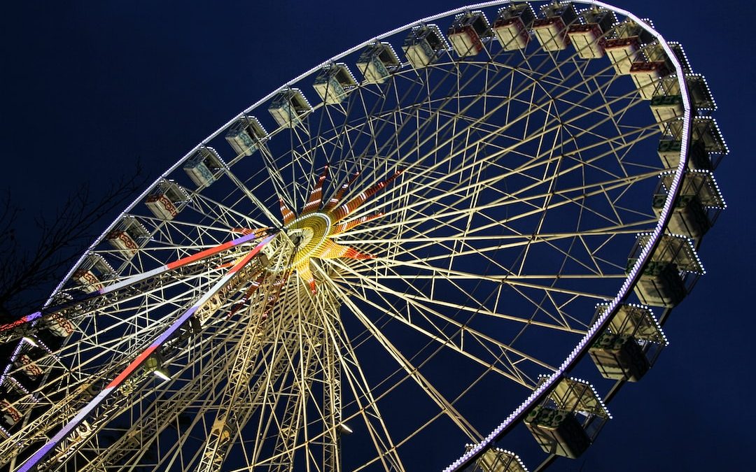 ferris wheel during night