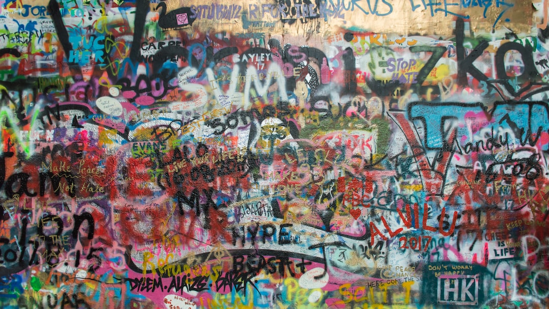 wall with paints