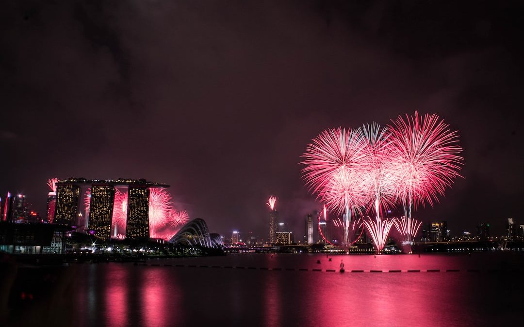 Marina Bay Sands, Singapore during nighttime