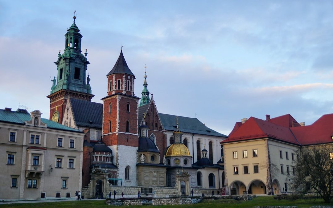 a large building with a clock tower on top of it