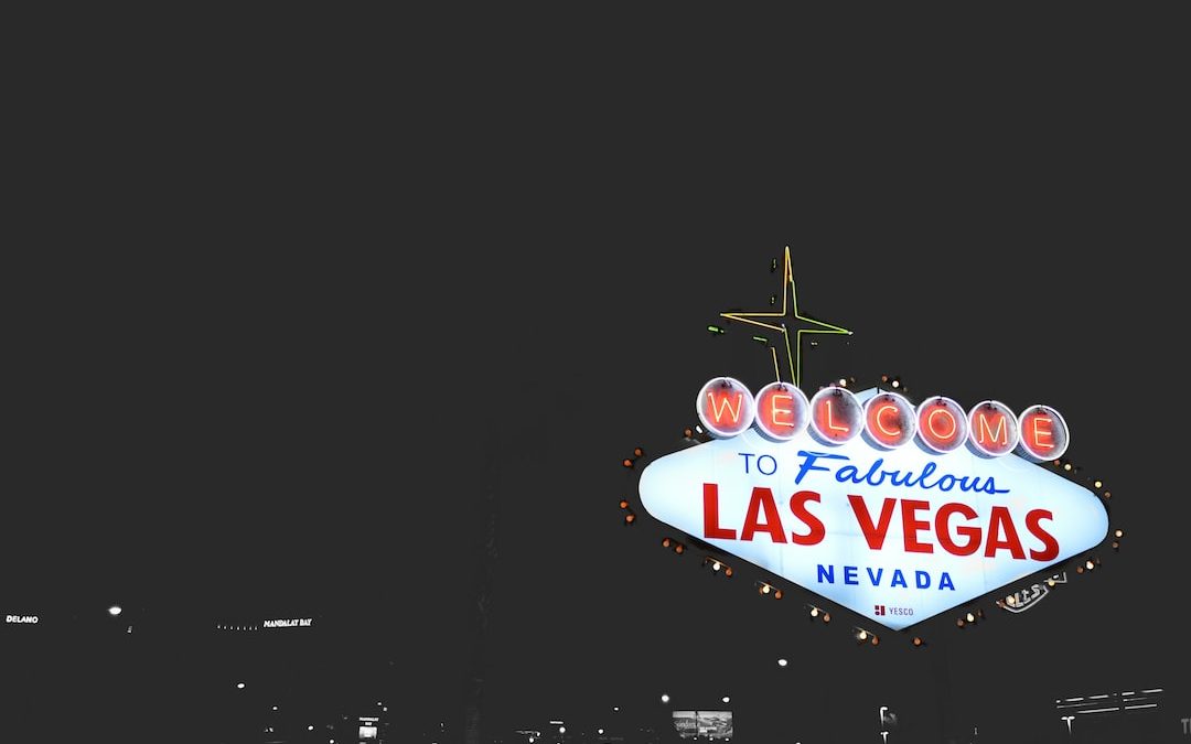 Las Vegas Nevada signage in Las Vegas, U.S.A. during nighttime