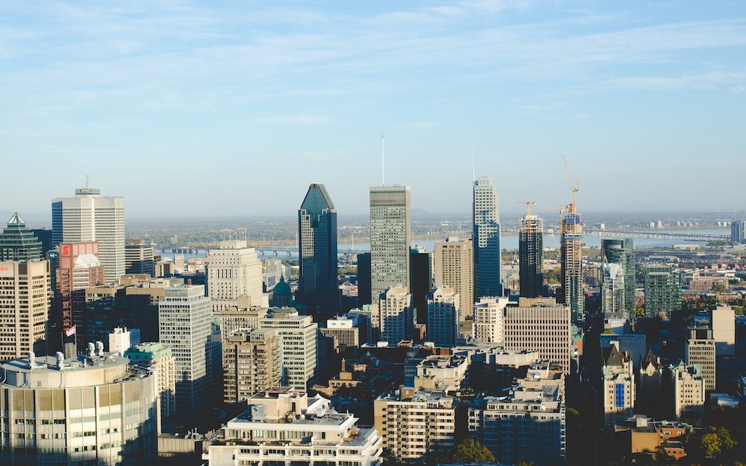 high-rise buildings near river