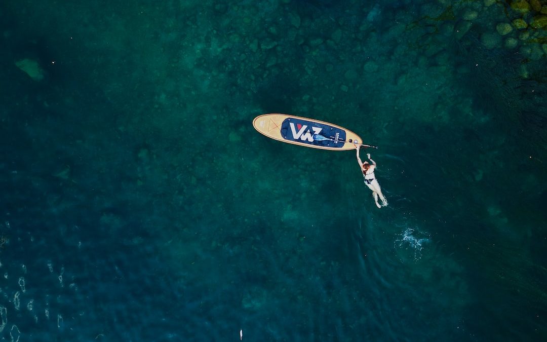 a person in the water