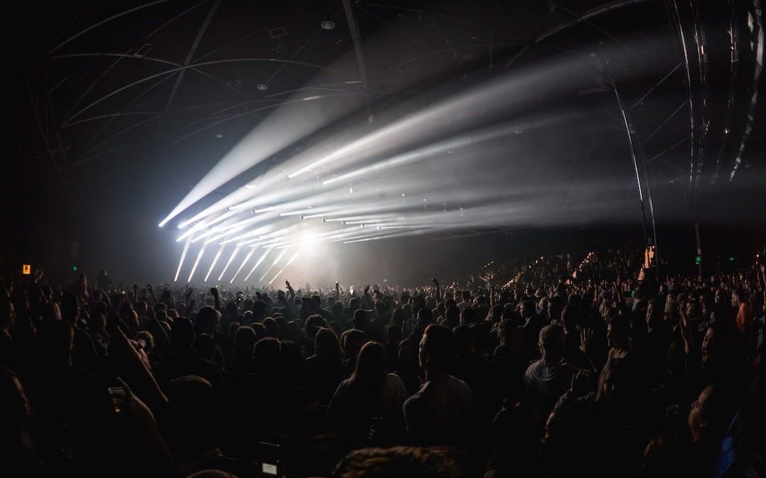 a large crowd of people in a concert