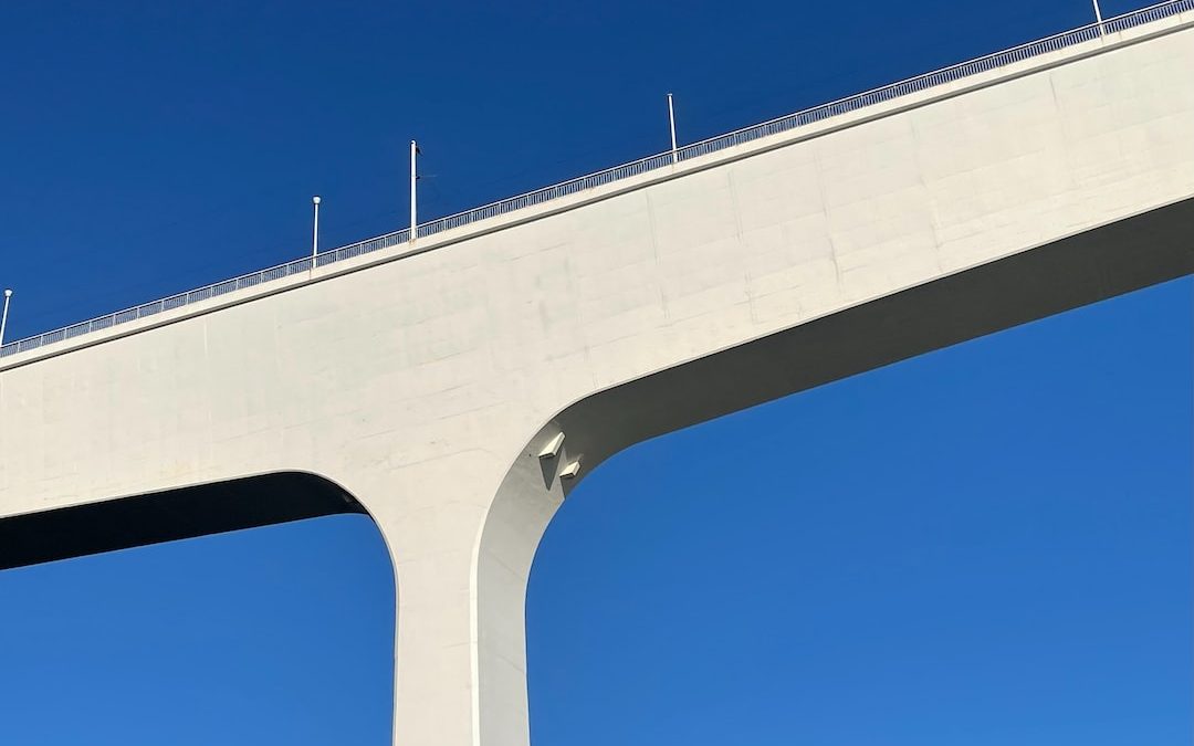 a large white bridge