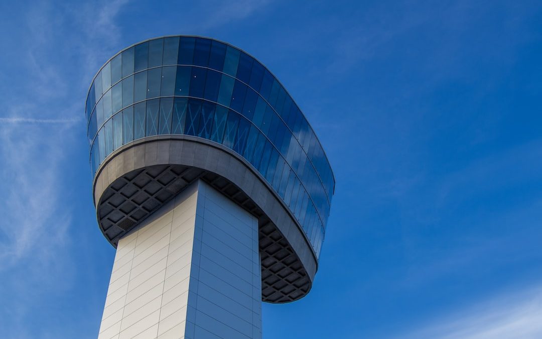 low angle photography of glass building