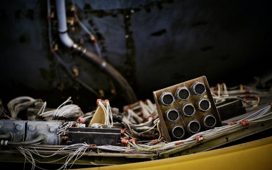 wiring piled on top of table close-up photography