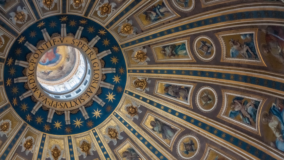 a ceiling with paintings and art