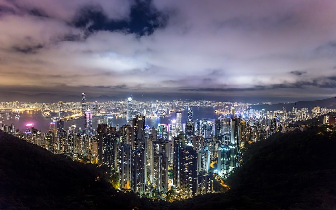 selective focus photography of high rise buildings