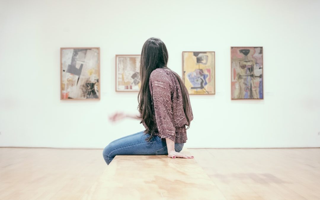 woman sitting on floor