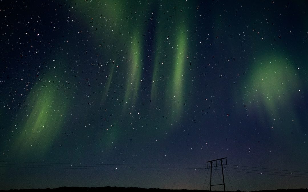 aurora borealis during night time