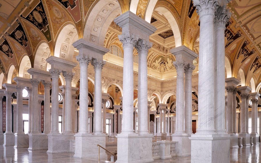 Great Hall at the Library of Congress's Thomas Jefferson Building, Washington, D.C