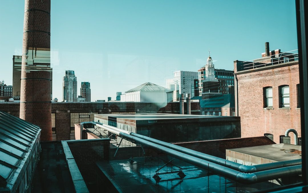 architectural photography of brown building