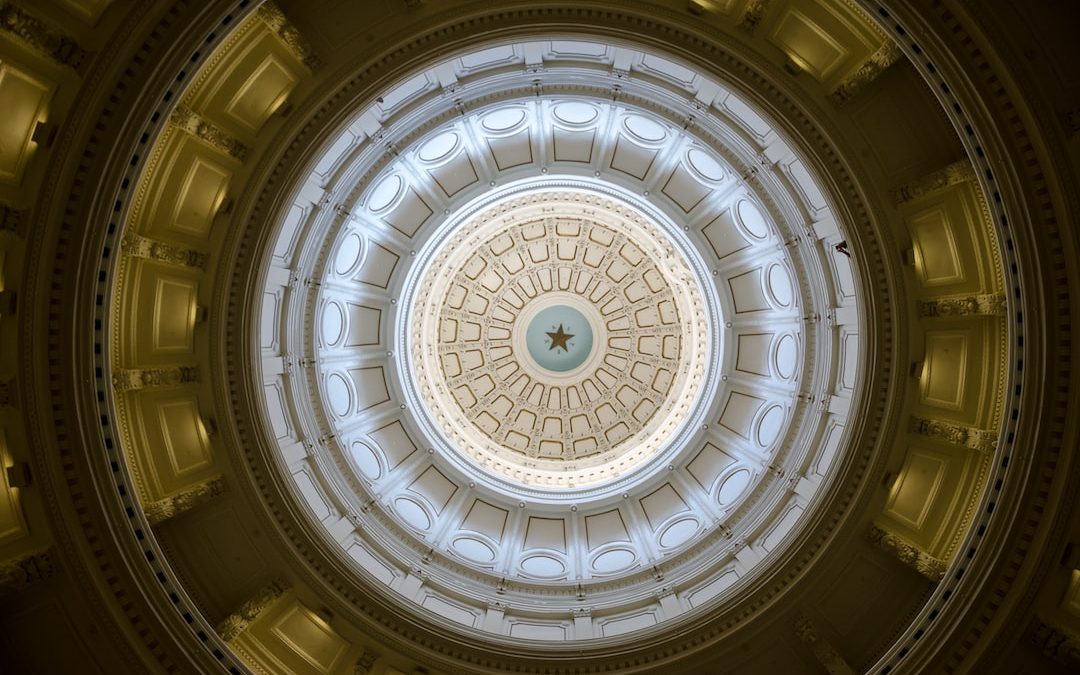 low angle photography of dome building